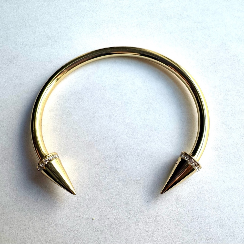 Chic Gold-Tone Spike Bracelet